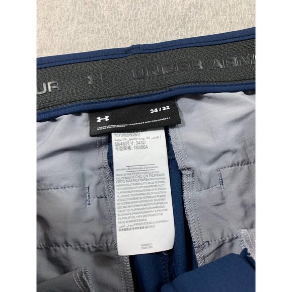 Under Armour Performance TECH Chino Pants (Men's‎ 34x32) Blue - Picture 4 of 13